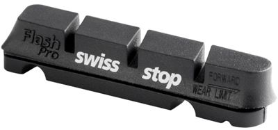 SwissStop Flash Pro Road Bike Brake Pad Set - Original Black - 2x Pairs - Aluminium Rim, Original Black