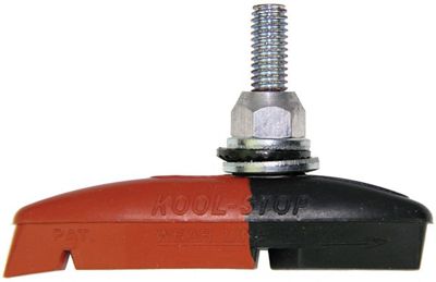 Kool Stop Eagle 2 Dual Compound Brake Pads - Red - Black - Pair}, Red - Black