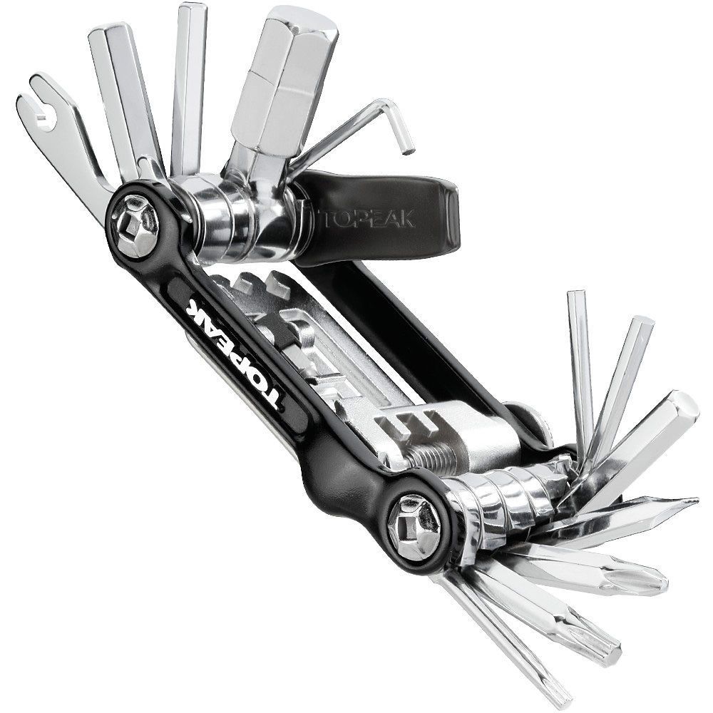 Multi-Outils Topeak Mini 20 Pro - Noir - Argent - 20 Function, Noir - Argent