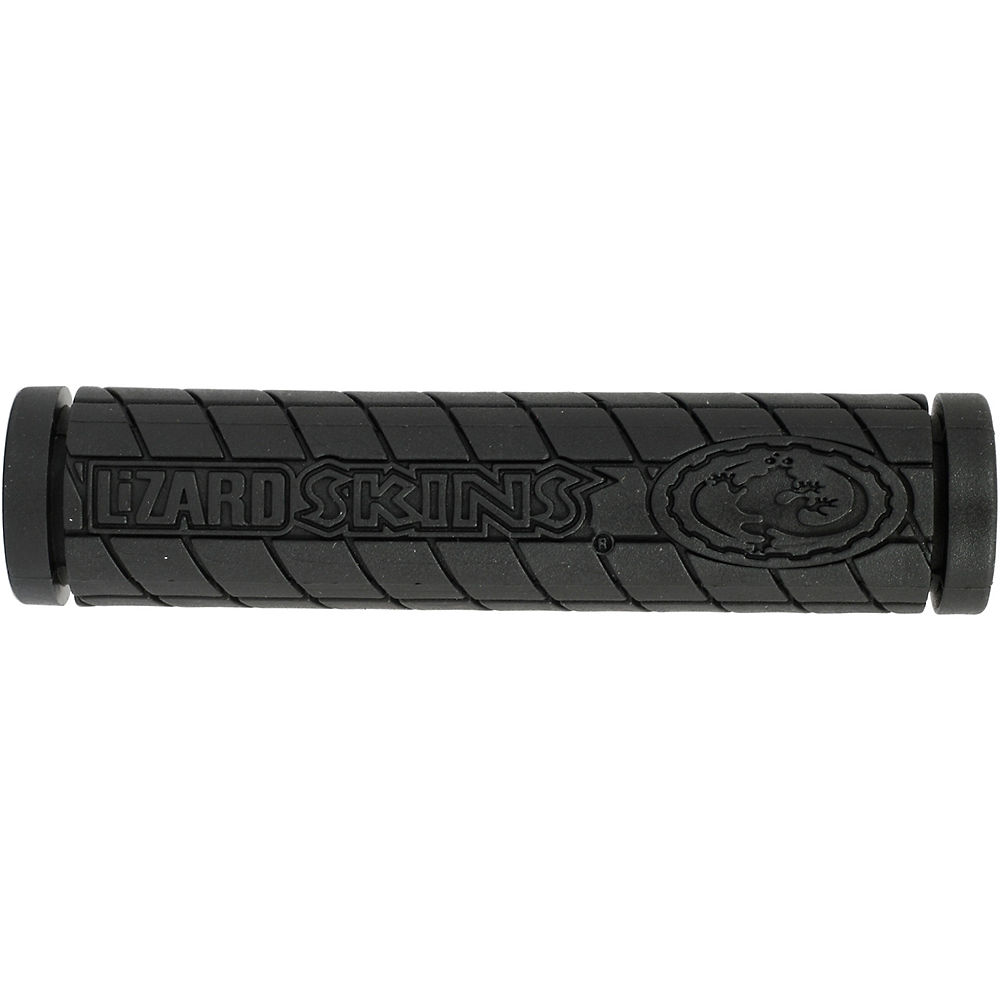 Poignées VTT doubles Lizard Skins à logo - Noir - 130mm, Noir