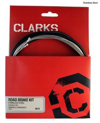 Clarks Road Brake Stainless Steel Cable Kit - 1000mm + 2000mm Inner cable  2100mm Outer, Stainless Steel