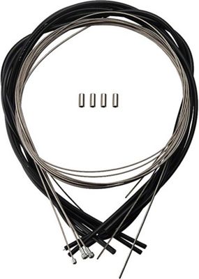 Campagnolo Ultra Shift Gear & Brake Cable Set - Black, Black
