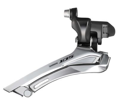 Shimano 105 5700 10 Speed Front Derailleur - Black - 34.9mm, Black
