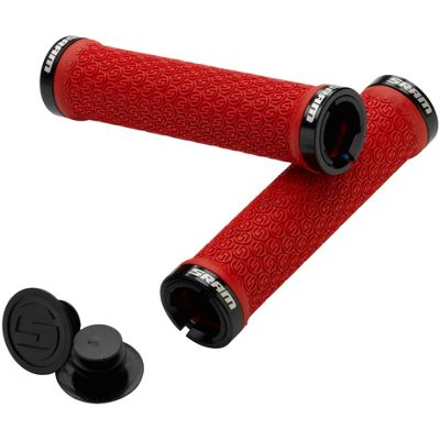 SRAM Locking Bar Grips - Red - 135mm}, Red