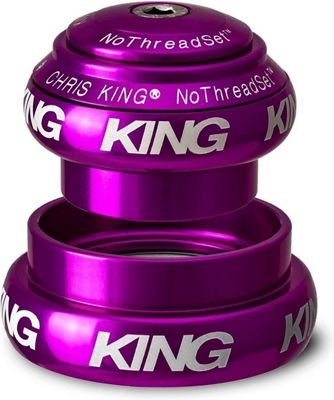 Chris King NoThreadset Tapered Headset - Sotto Voce - Violet - 1.1/8" - 1.5" Tapered, Violet