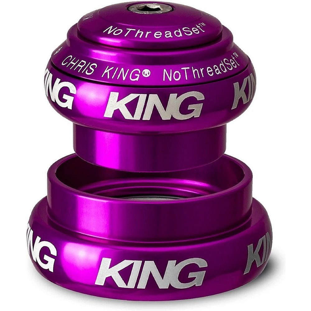 Jeu de direction VTT/Route conique Chris King NoThreadset - Sotte Voce - Violet - 1.1/8 - 1.5 Tapered, Violet