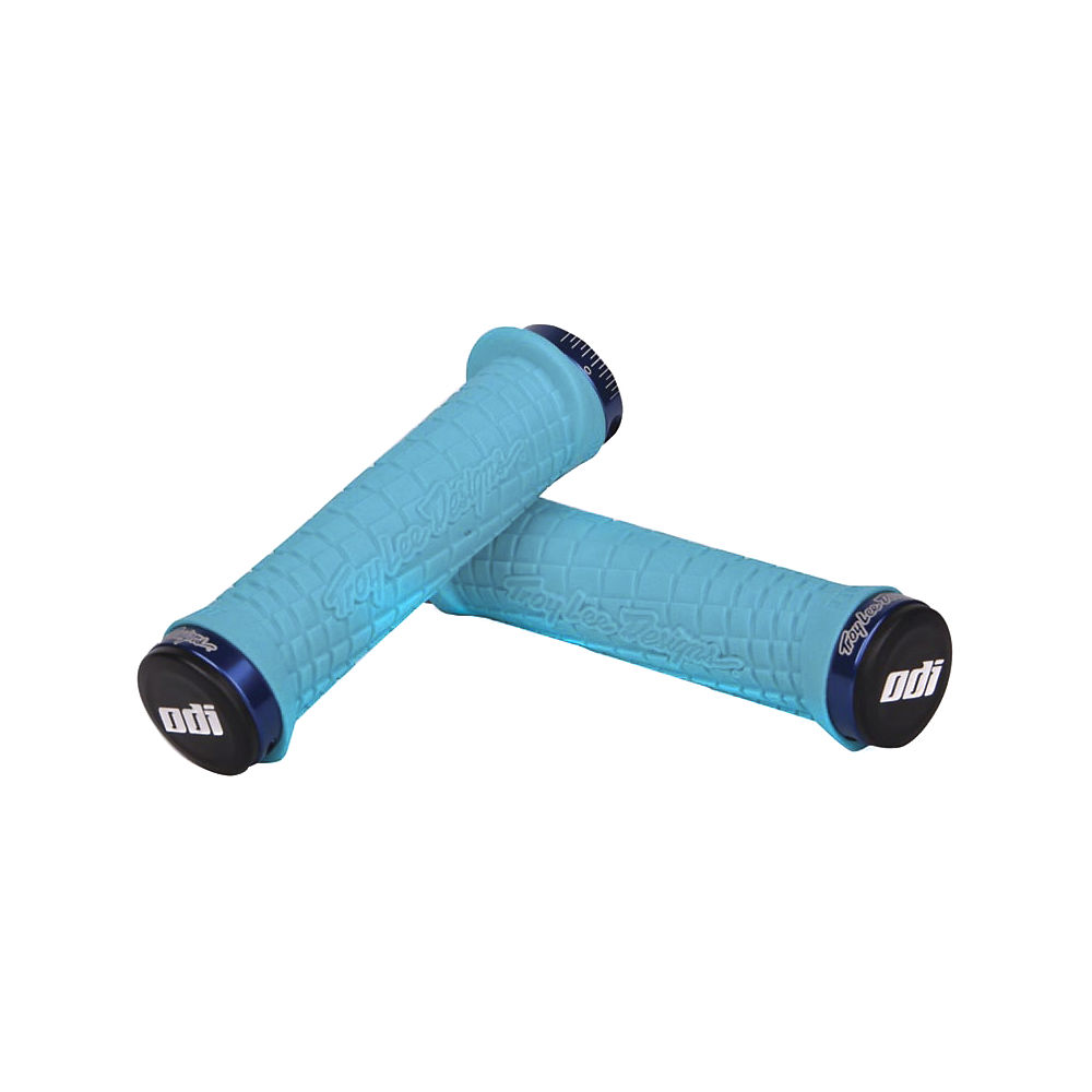 Poignée ODI Troy Lee Lock-On Bonus Pack - Aqua - 130mm, Aqua