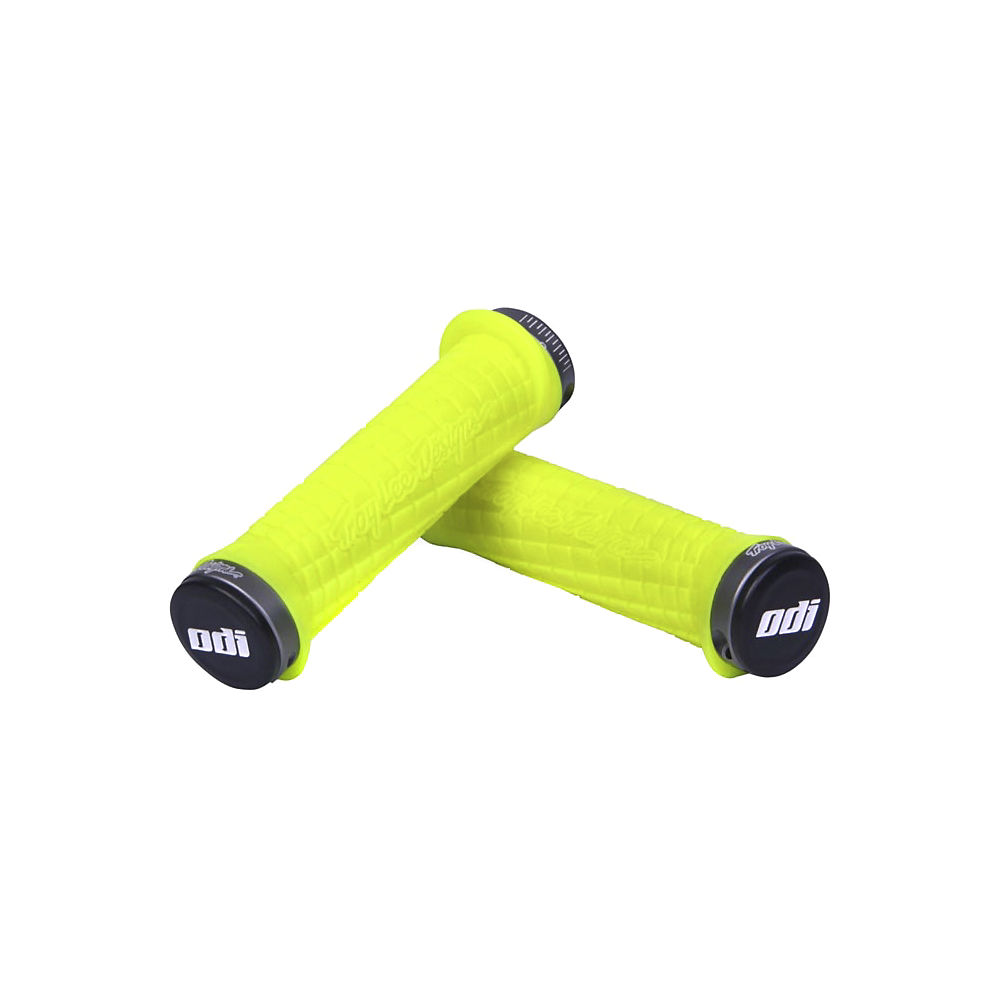 Poignée ODI Troy Lee Lock-On Bonus Pack - Jaune - 130mm, Jaune