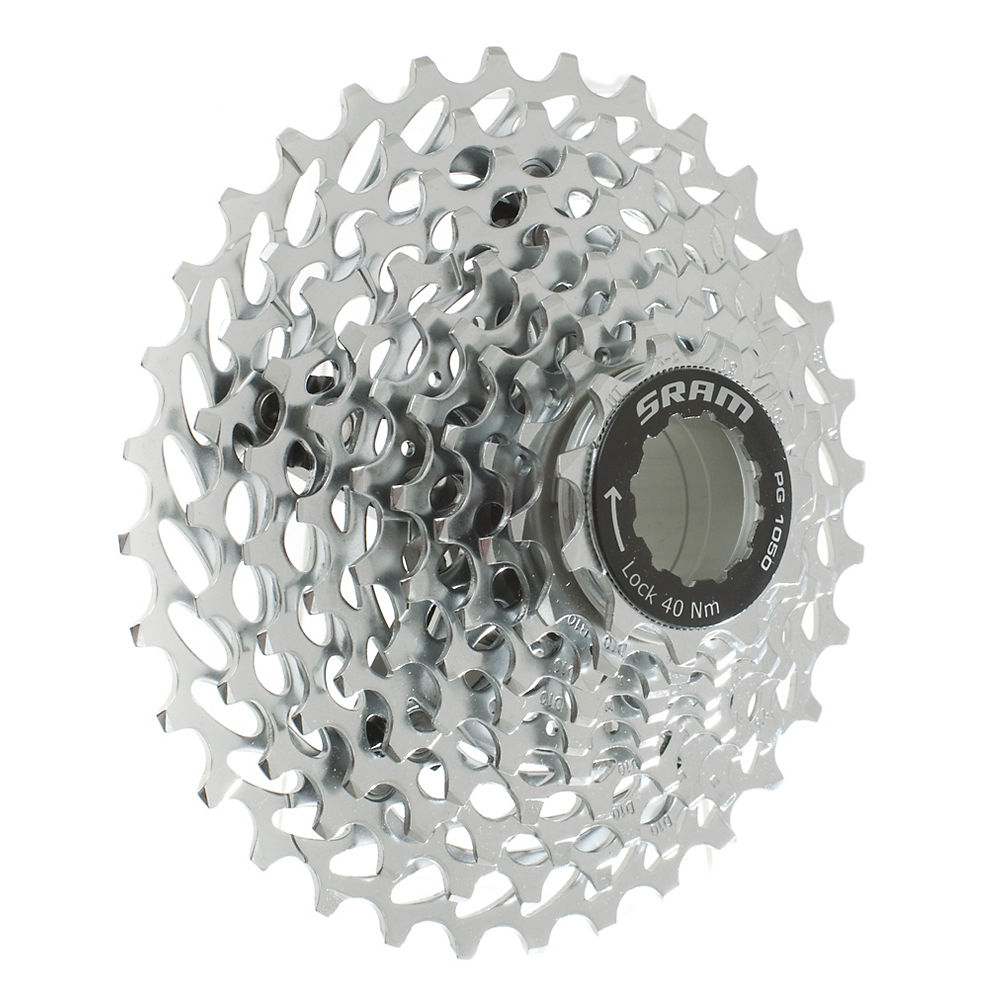 Cassette Route 10 vitesses Sram PG1050 - Argent - 11-28t, Argent