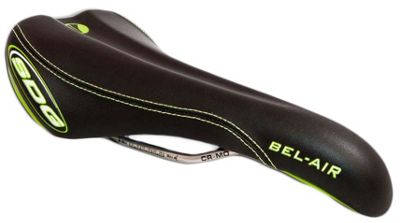 SDG Bel Air RL Chromoly Bike Saddle - Black - Green - 140mm Wide, Black - Green