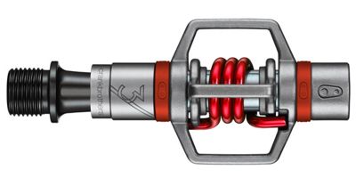 Pédales Automatiques VTT crankbrothers Eggbeater 3 - Argent - Rouge, Argent - Rouge