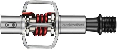 crankbrothers Eggbeater 1 Mountain Bike Pedals - Silver - Red, Silver - Red