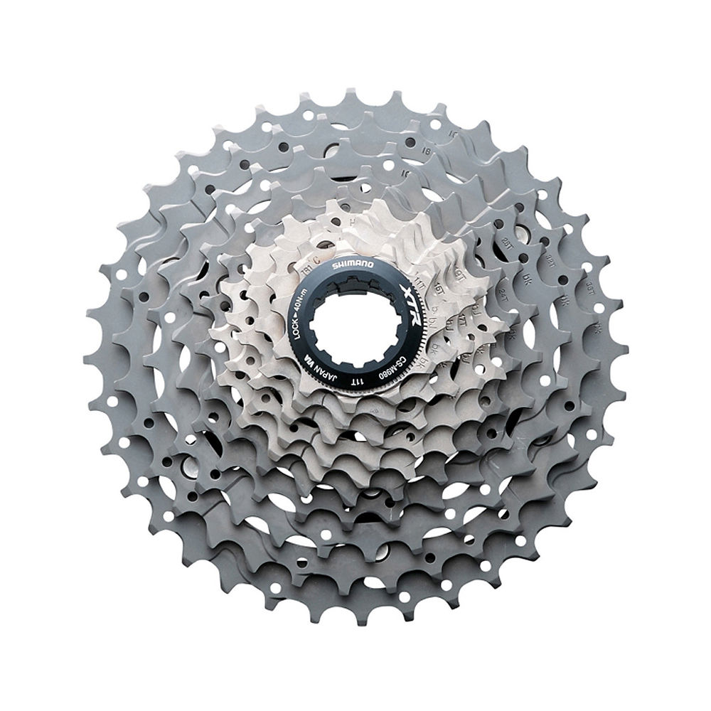 Cassette VTT 10 vitesses Shimano XTR M980 - Argent - 11-34t, Argent