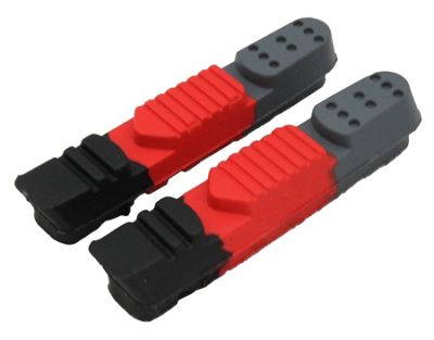 Clarks Brake Insert Set (55mm) - Black - Red - Grey - Pair}, Black - Red - Grey