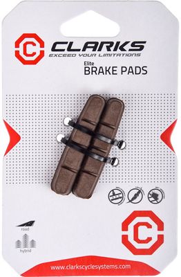 Clarks Replacement Cartridge Carbon Pads (52mm) - Brown - Pair, Brown
