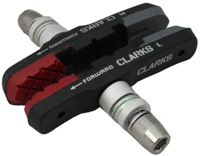 Clarks MTB Elite V-Brake Pads (72mm) - Black - Pair}, Black