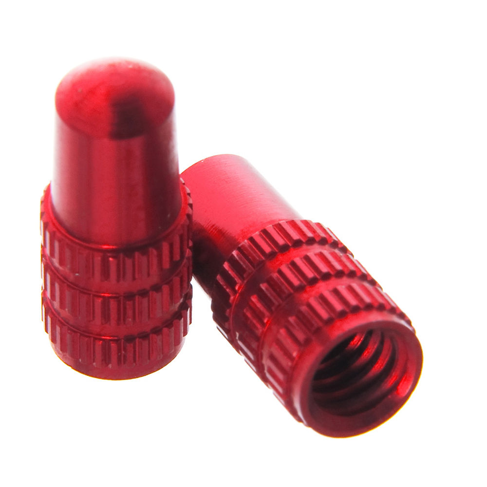 Token TK3292 Presta Valve Caps - Red, Red