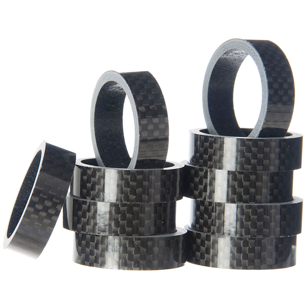 Token Carbon Headset Spacer - Black - 10x5mm}, Black