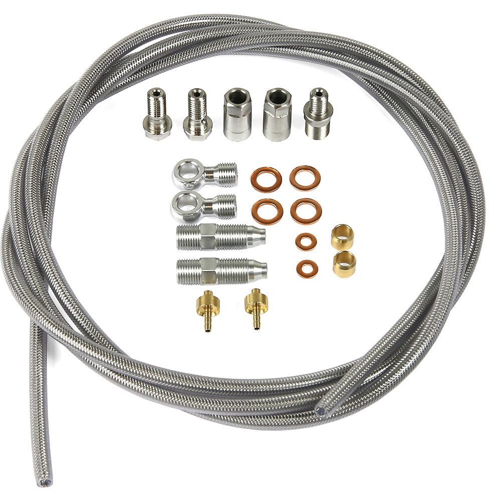 Durite de frein à Disque Hope - Argent - Braided Hose - Front or Rear, Argent