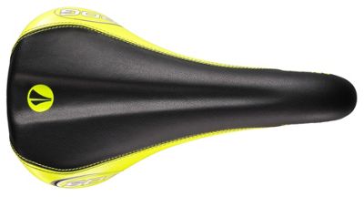 SDG Bel Air RL Ti Alloy Saddle - 140mm Wide - Black - Neon Yellow