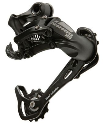 SRAM X5 10 Speed Rear Derailleur - Black - Medium Cage}, Black