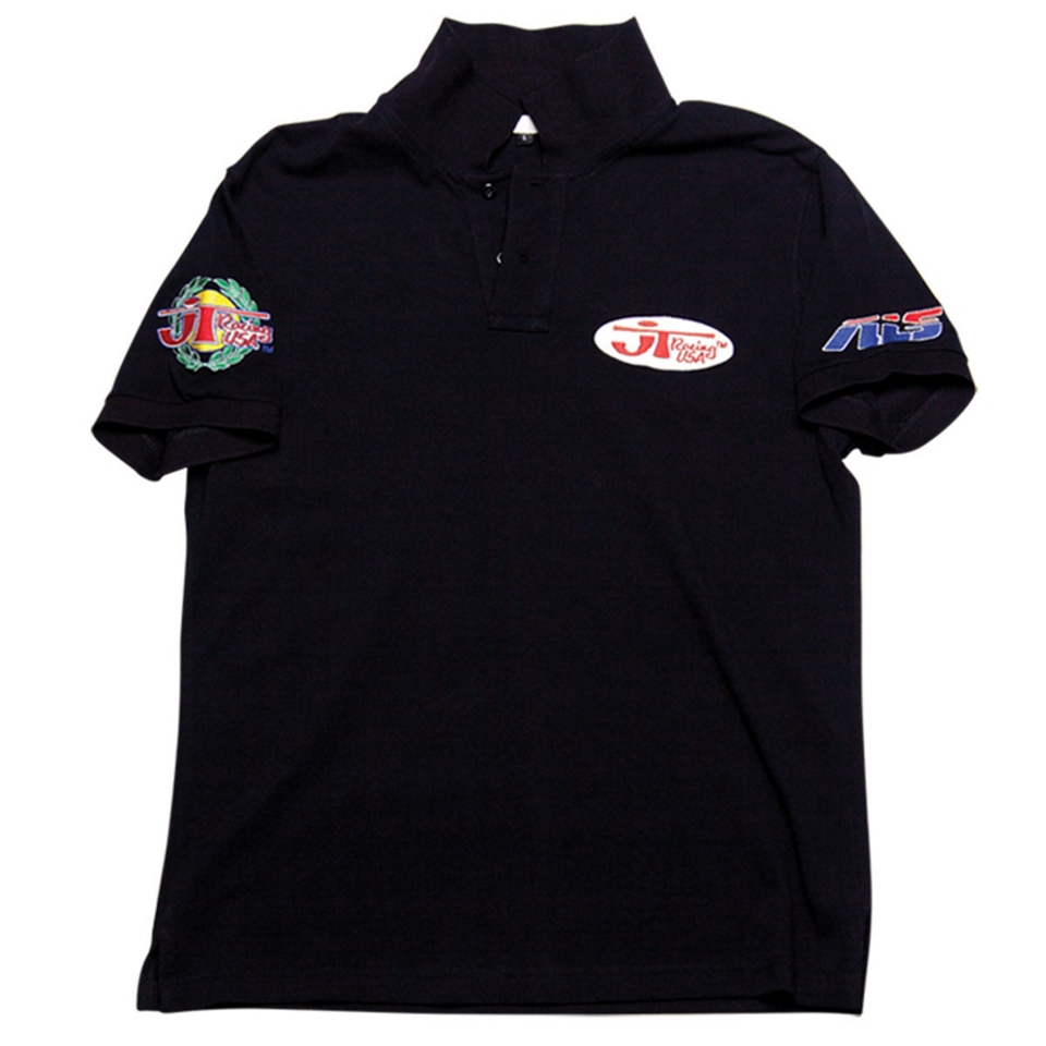 JT Racing Patch Polo Shirt   Oval Patch