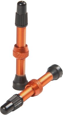 Stans No Tubes Universal Tubeless Valves (Pair) - Orange - 35mm}, Orange