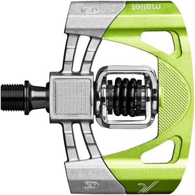 Pédales Automatiques VTT crankbrothers Mallet 2 - Noir - Vert, Noir - Vert