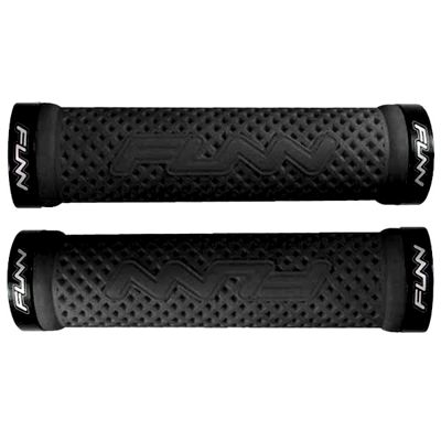 Funn Combat Waffle Lock On Flangeless Grips - Black - 130mm}, Black