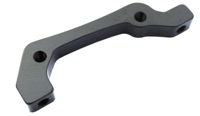 Clarks IS to Post Front Caliper Mount Adaptor - Black - Front IS 203mm, Black