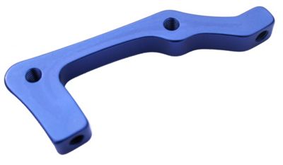 Adattatore di montaggio Clarks IS (alluminio anodizzato, anteriore) - blu - Front 160mm, blu