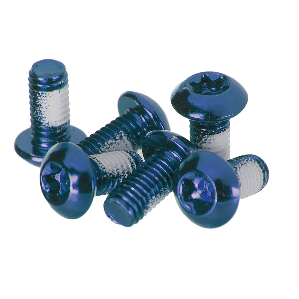 Clarks Steel Anodised Rotor Bolts - Blue, Blue