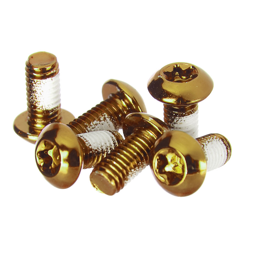 Clarks Steel Anodised Rotor Bolts - Gold, Gold