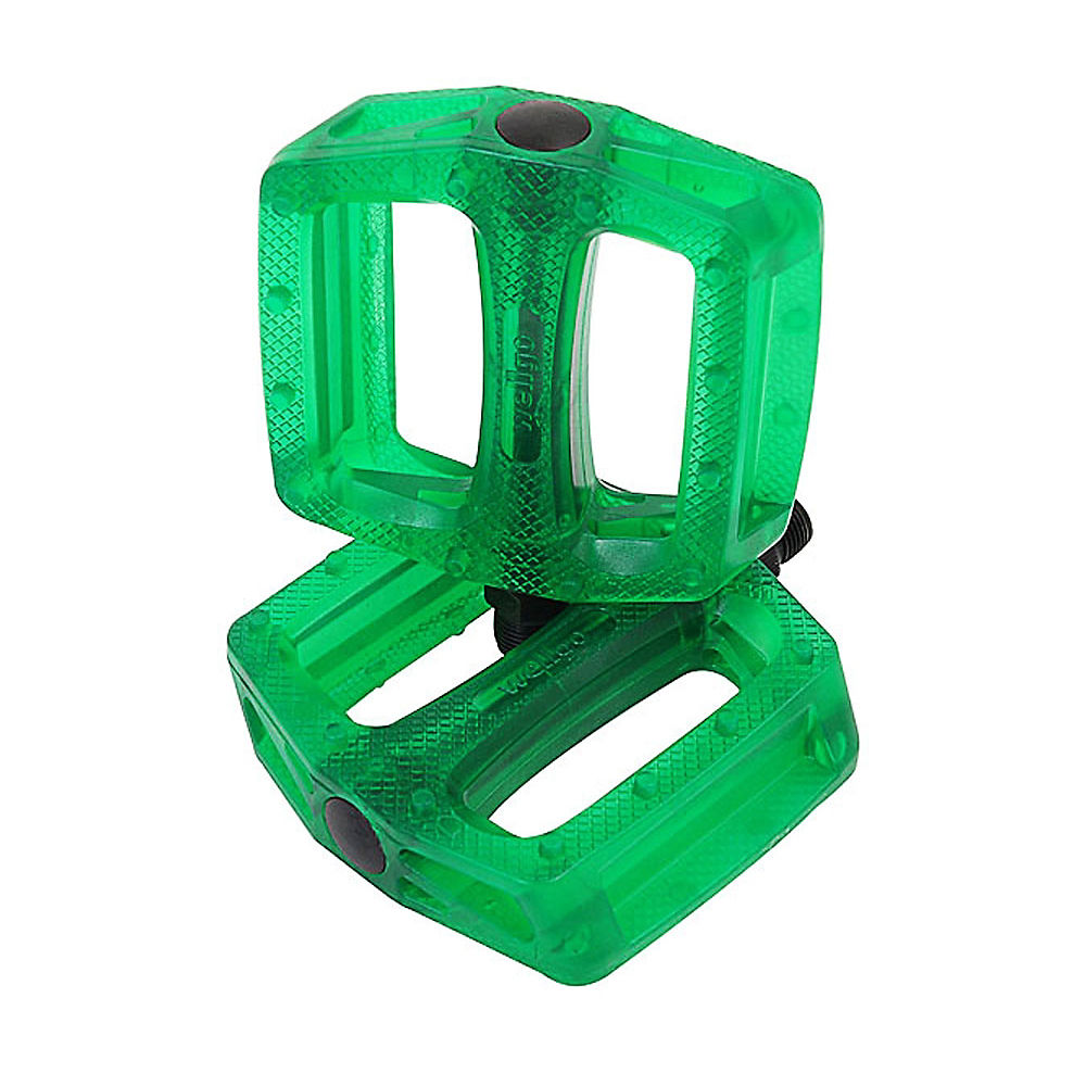 Pédales BMX Wellgo B109 Plastic - Trans Vert - 9/16, Trans Vert