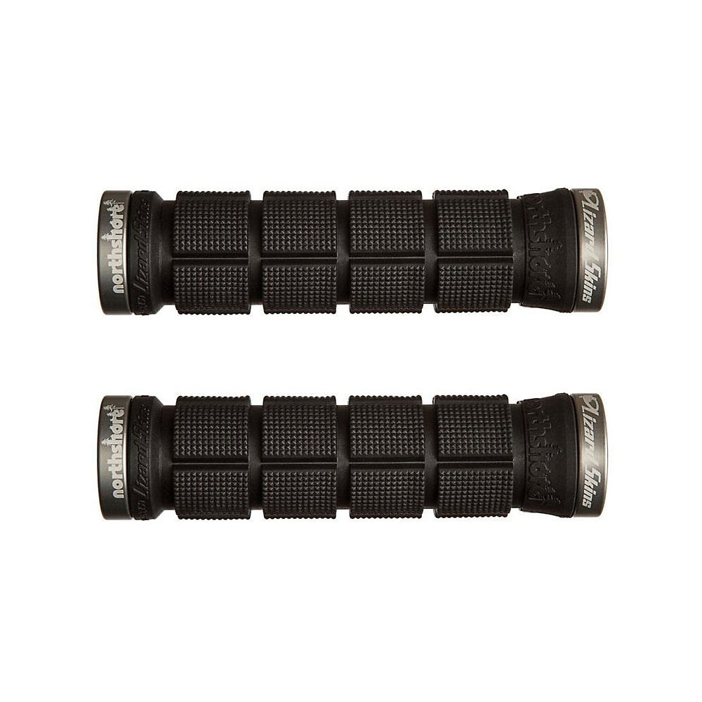 Poignées Lizard Skins Northshore Lock-On Bonus Pack - Noir - 130mm, Noir