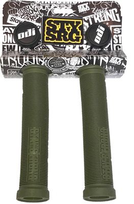 ODI Stay Strong Lion Heart BMX Bar Grips - Army Green - 143mm, Army Green