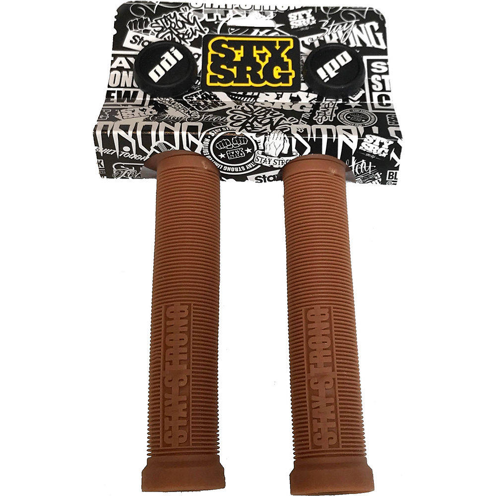 Poignées BMX ODI Stay Strong Single Ply - Gomme - 143mm, Gomme