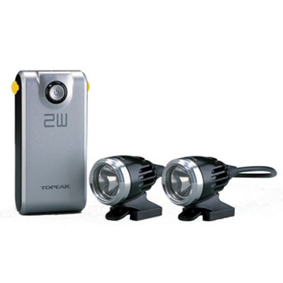 Eclairage avant Topeak Whitelight HP 2W Dual Recharge - Noir, Noir