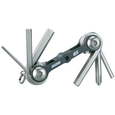 Topeak Mini 6 Long Tool Multi Tool - Silver - 6 Function}, Silver