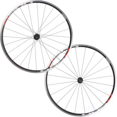 Set di ruote da strada Shimano R501 - nero - rosso - Shimano Freehub, nero - rosso