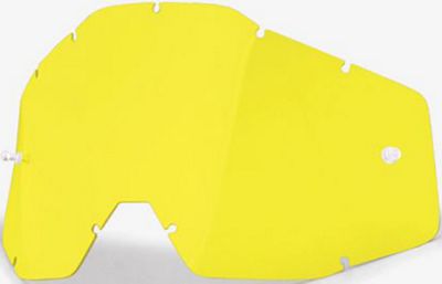 Écran de rechange 100% - Jaune - Anti-Fog With Posts, Jaune