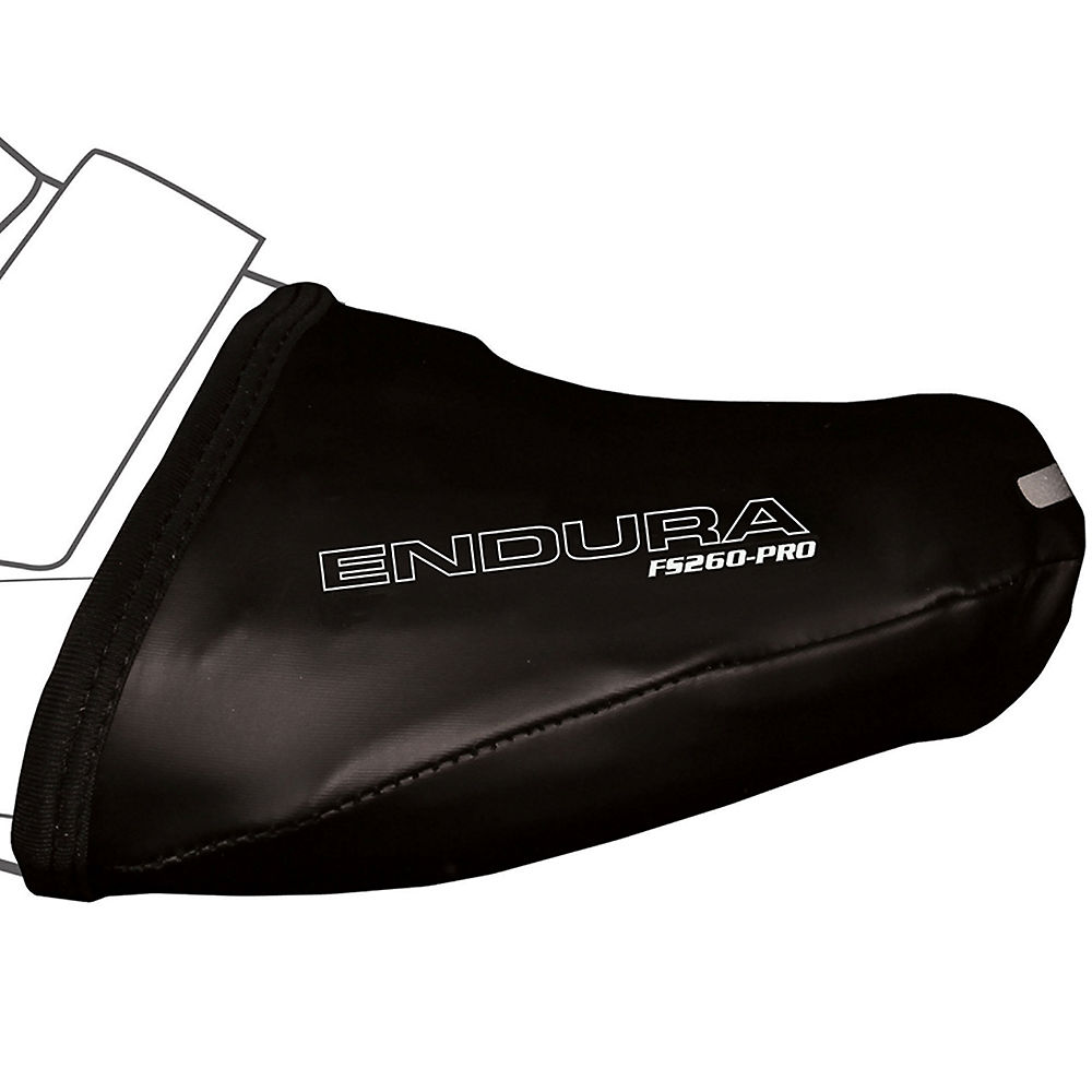 Endura FS260 Pro Slick Overshoe Toe Cover - Black - One Size}, Black