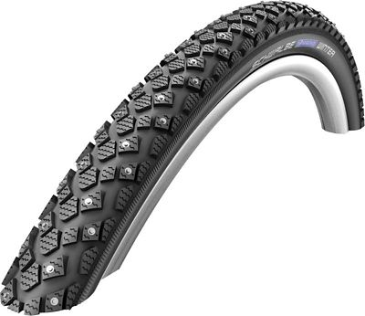 Schwalbe Marathon Winter SmartGuard Bike Tyre - Black - Wire Bead, Black