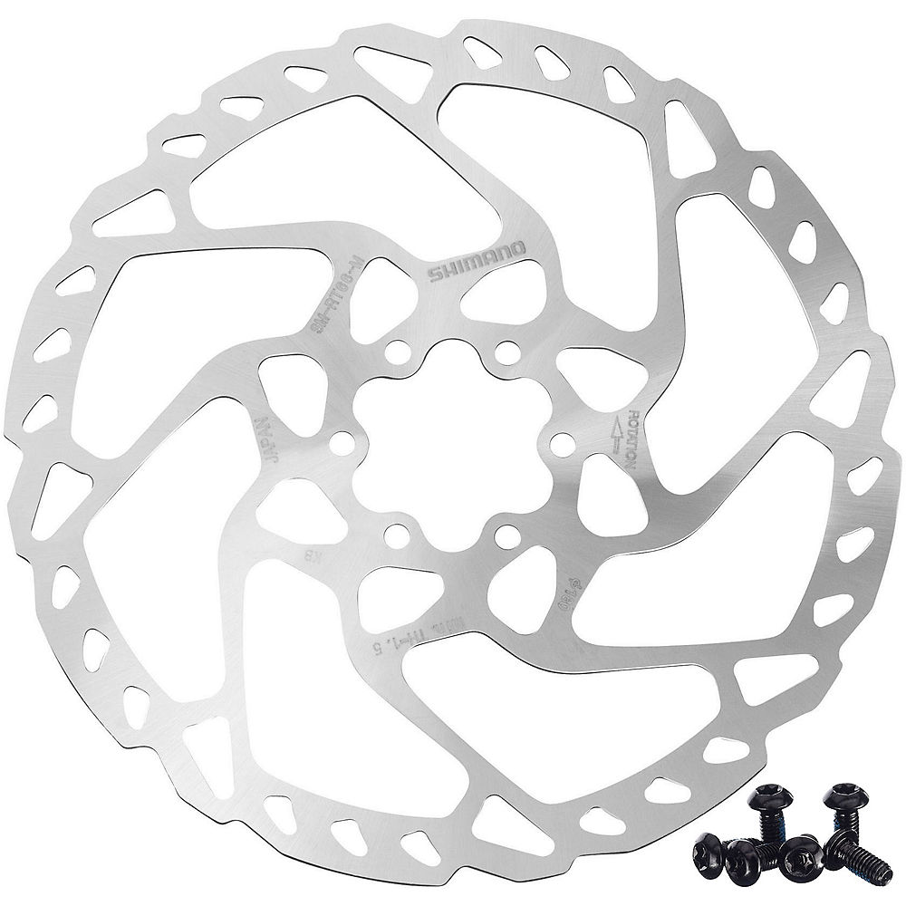 Disque Shimano SLX-Zee RT66 à 6 Vis - Argent - 203mm, Argent