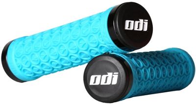 Poignées VTT SDG Hansolo Lock-On - Aqua - 128mm, Aqua