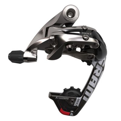 Dérailleur route arrière SRAM Red WiFLi 10 vitesses - Noir - Argent - Medium Cage, Noir - Argent