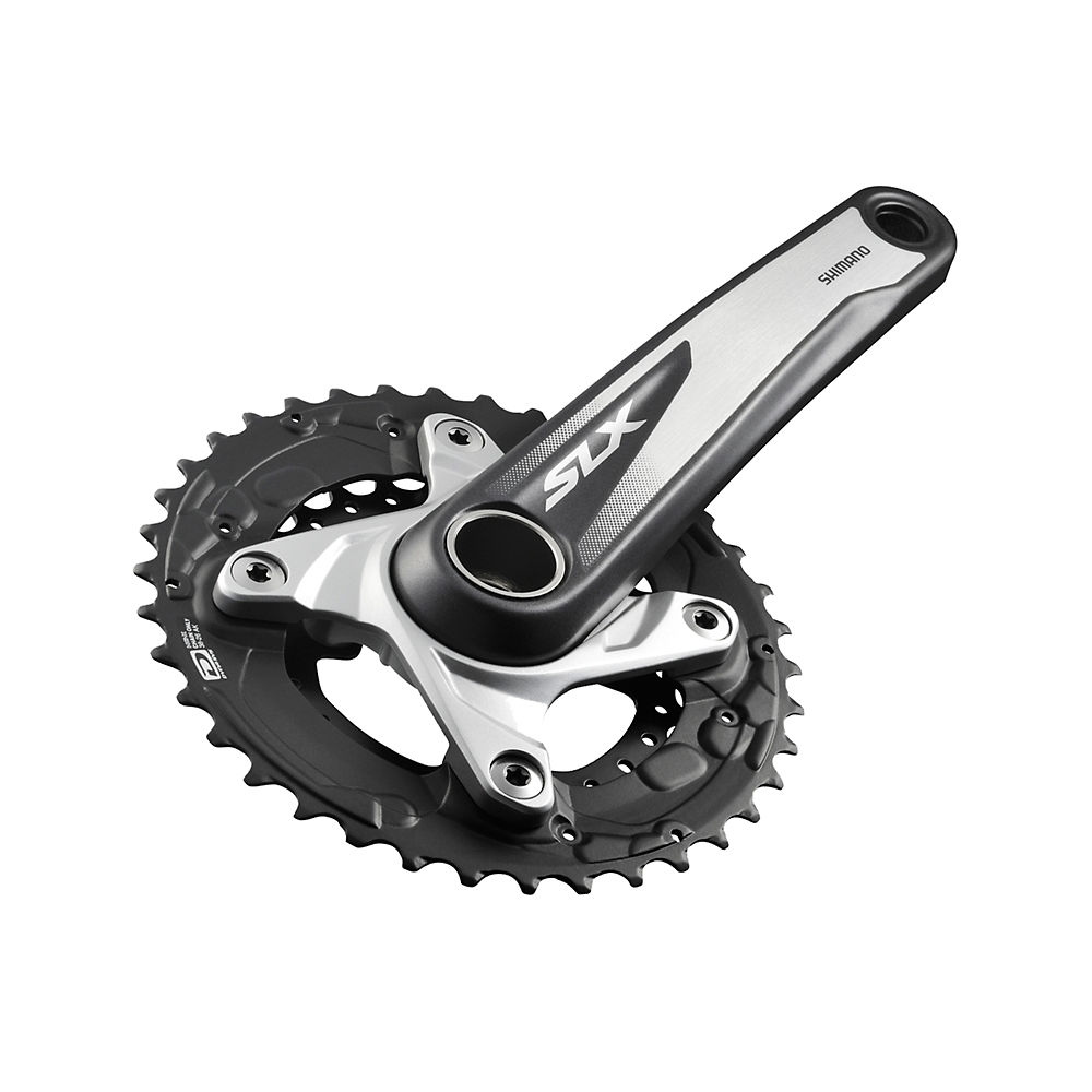 Pédalier Double Shimano SLX M675 10 vitesses - Noir - Without Bottom Bracket, Noir