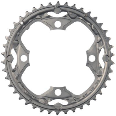 Shimano Deore FCM590 9 Speed Triple Chainrings - Grey - 4-Bolt, Grey