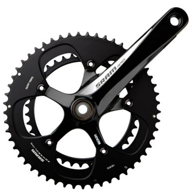 Pédalier Route compact SRAM Apex White GXP 10 vitesses - Noir - 110mm, Noir