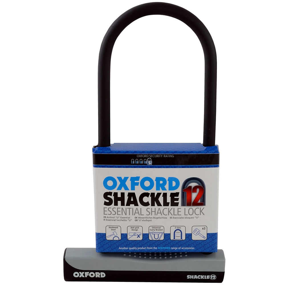 Antivol en U Oxford Hercule - Noir - 180mm x 320mm, Noir